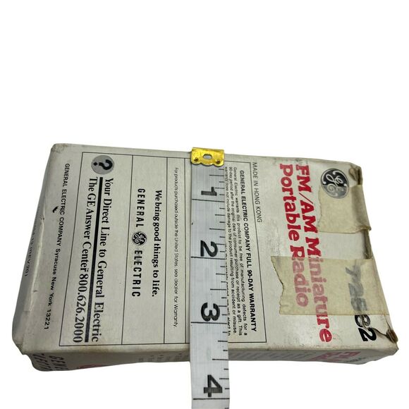 General Electric 7-2582D Black Silver Belt Clip FM AM Miniature Portable Radio - Picture 11 of 11